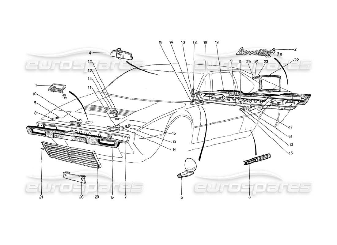 part diagram containing part number 20043303