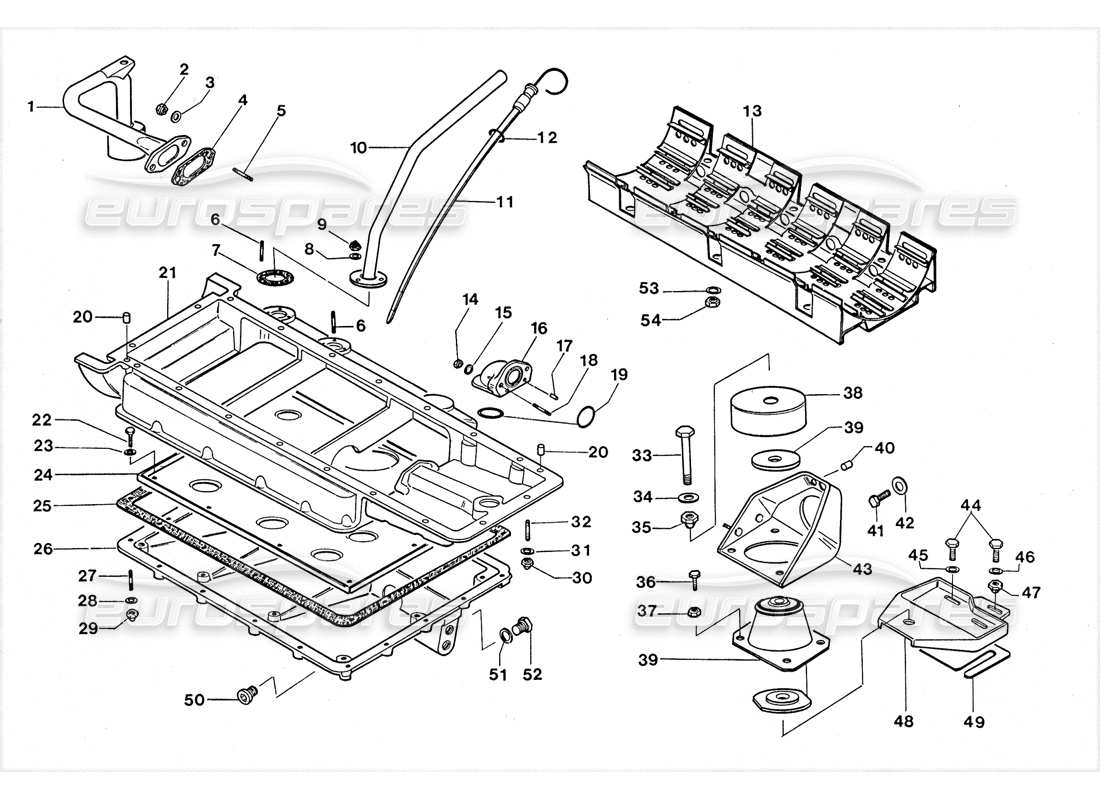 a part diagram from the lamborghini lm002 (1988) parts catalogue