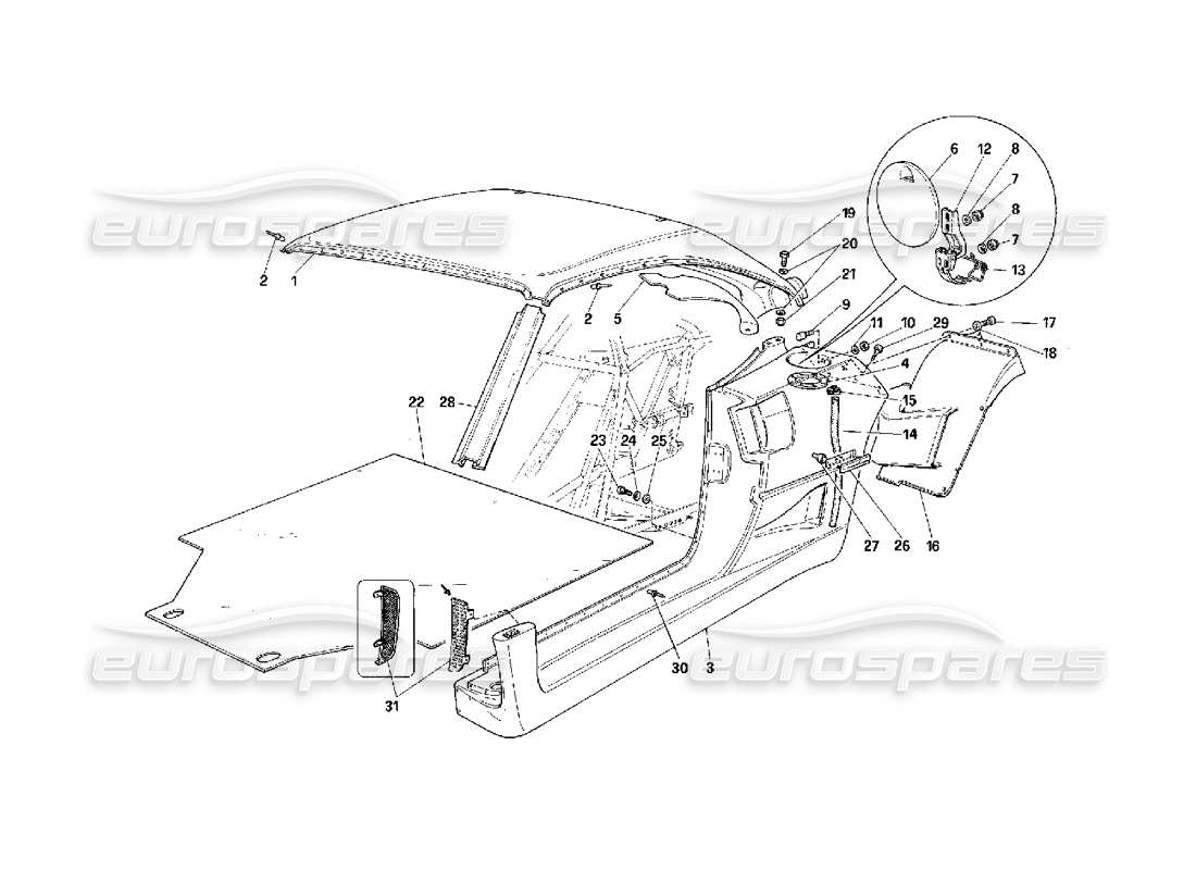 part diagram containing part number 61741600