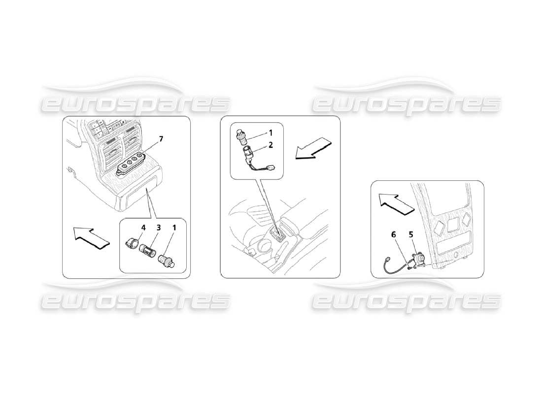 maserati qtp. (2006) 4.2 tunnel services part diagram