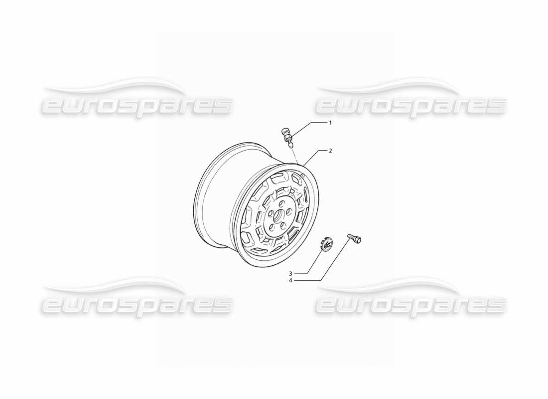 maserati ghibli 2.8 (abs) wheel rims part diagram