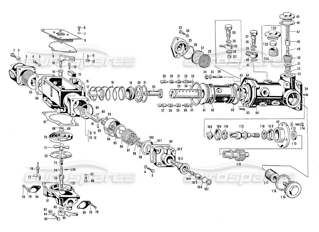 maserati mistral 3.7 metering distributor part diagram