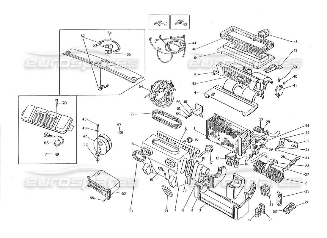 maserati 2.24v air - conditioner set part diagram