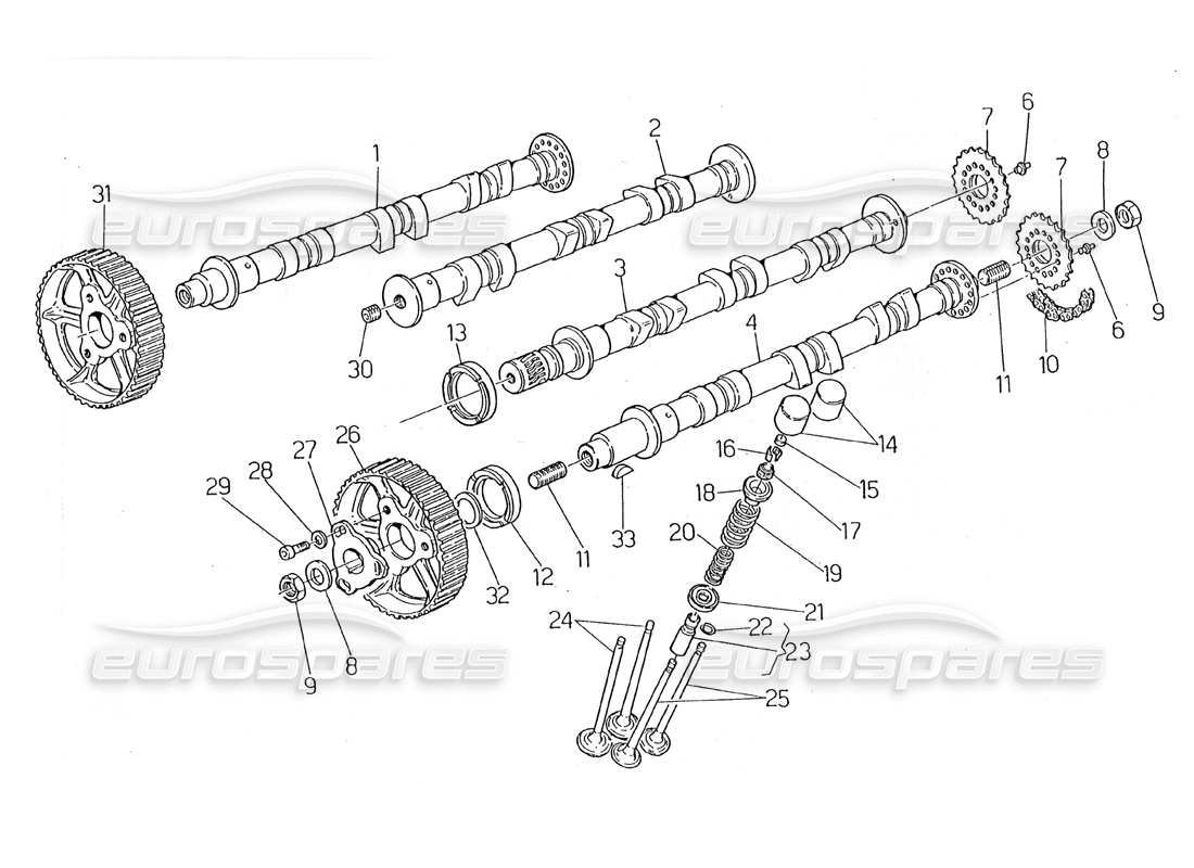 maserati 2.24v timing part diagram