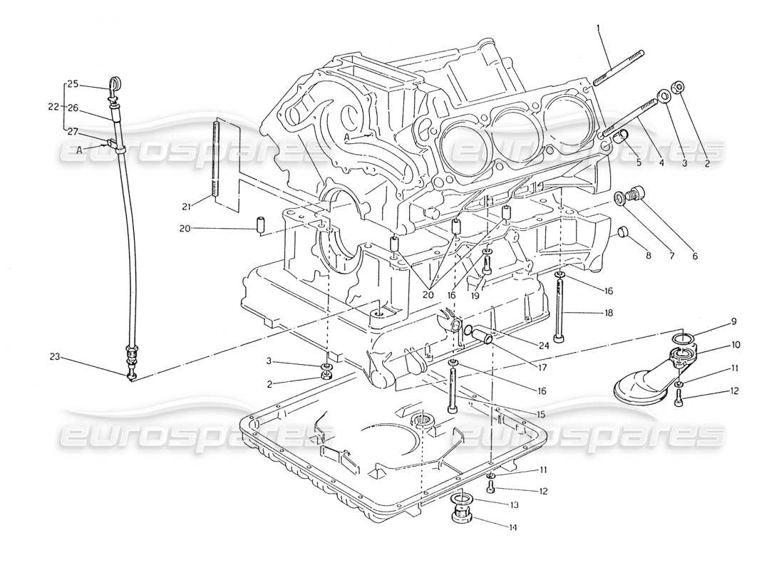 maserati karif 2.8 fastening sand block accessories part diagram