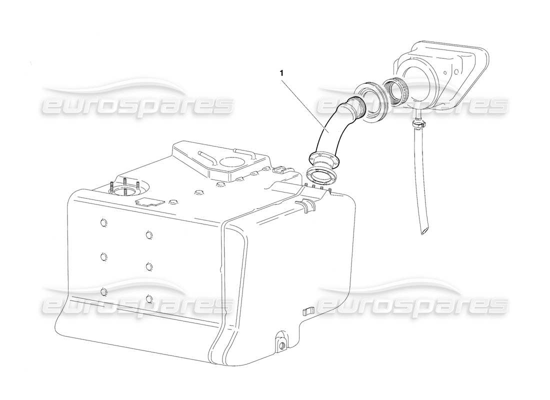 lamborghini diablo vt (1994) fuel system - (valid for south africa - rh d. version - april 1994) part diagram