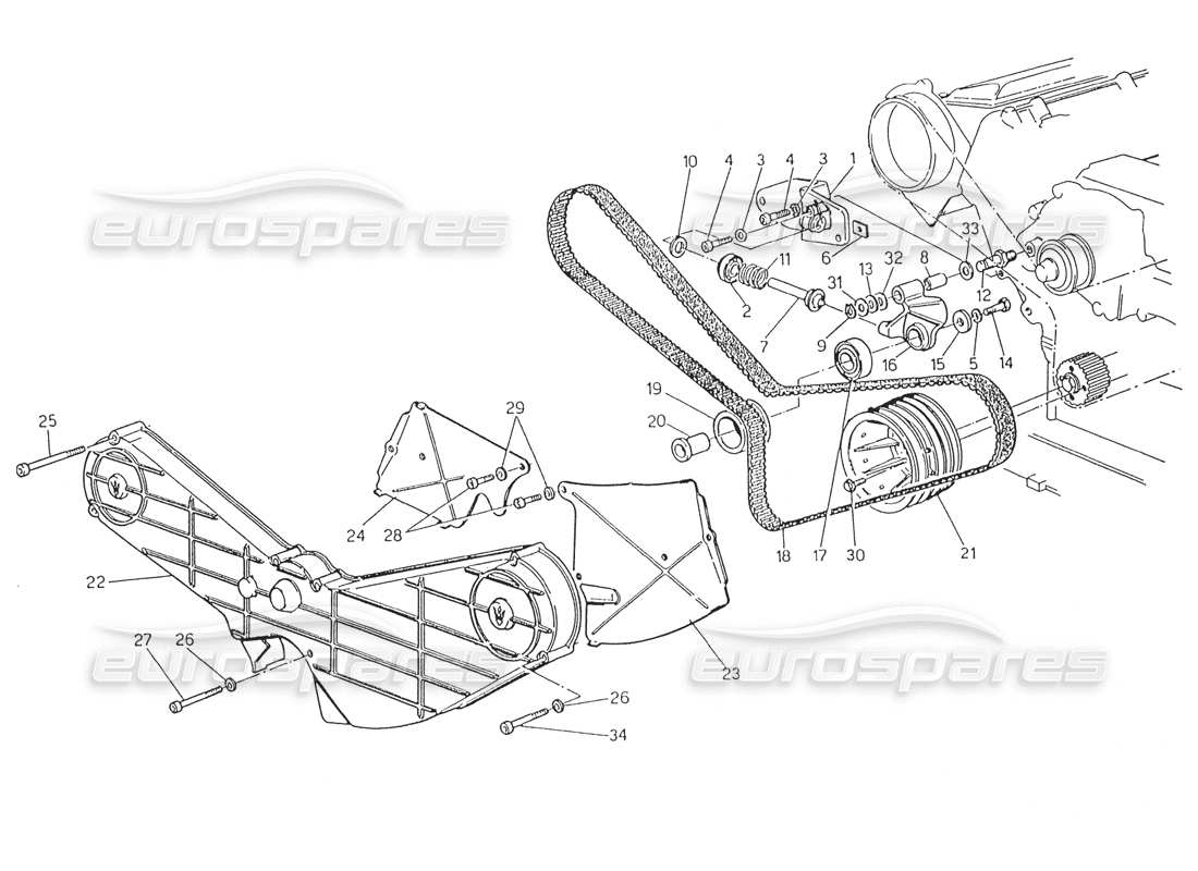 maserati karif 2.8 timing control part diagram