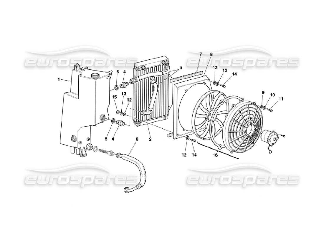 ferrari 355 challenge (1996) lubrication part diagram