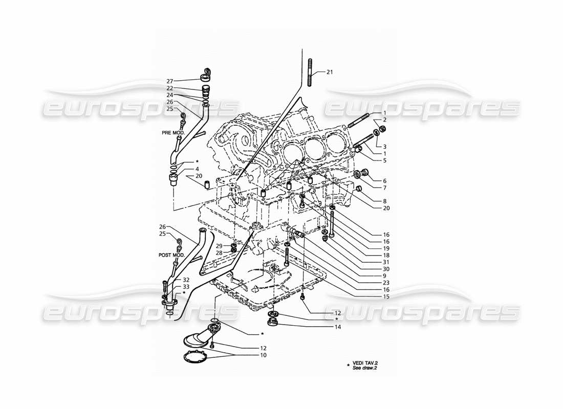 maserati qtp. 3.2 v8 (1999) fastenings and block accessories part diagram