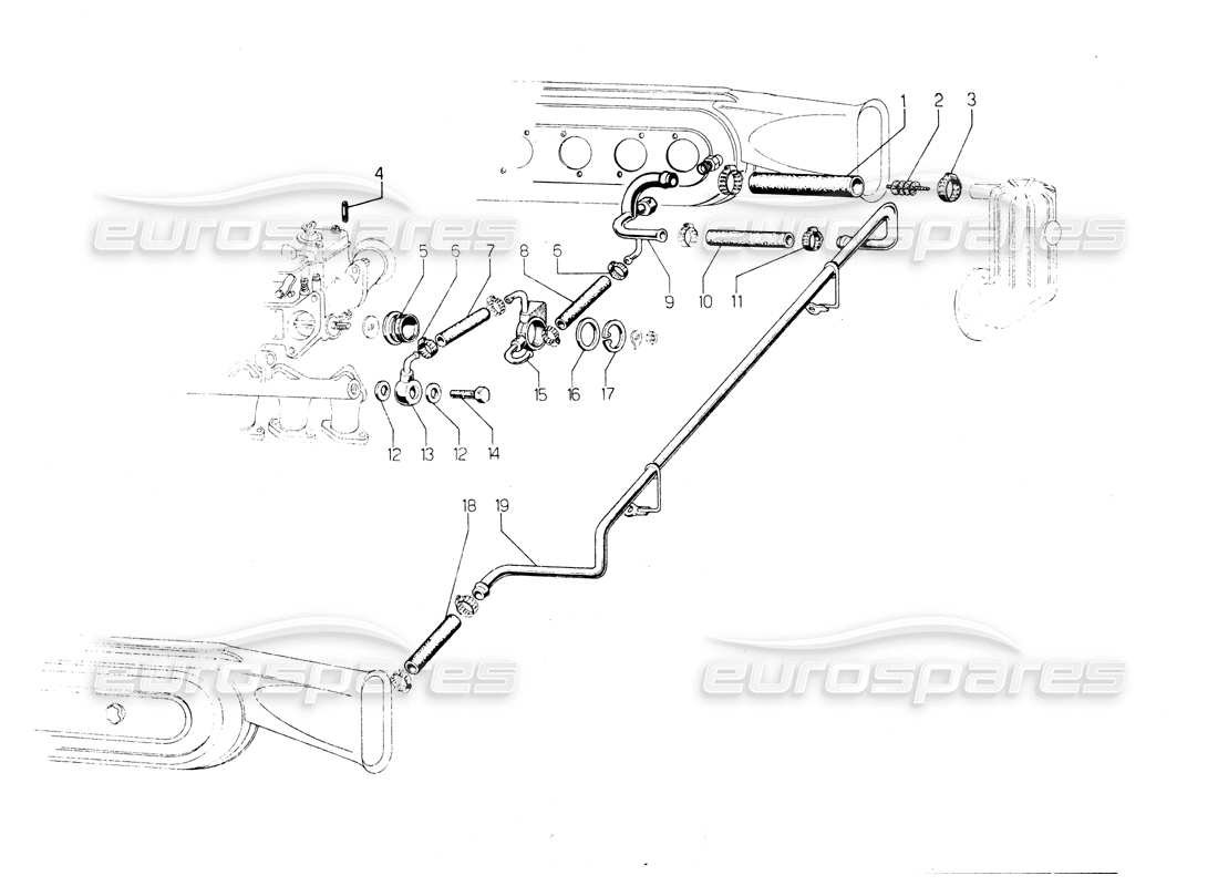 lamborghini countach lp400 fuel system part diagram