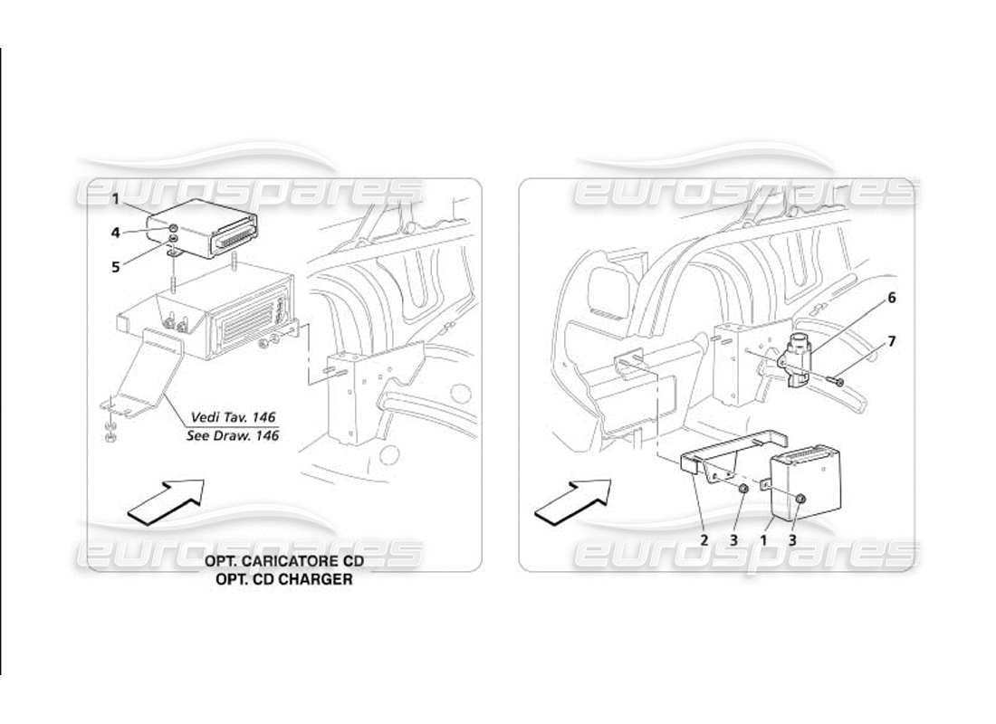 maserati 4200 coupe (2005) lh side trunk bonnet control unit part diagram