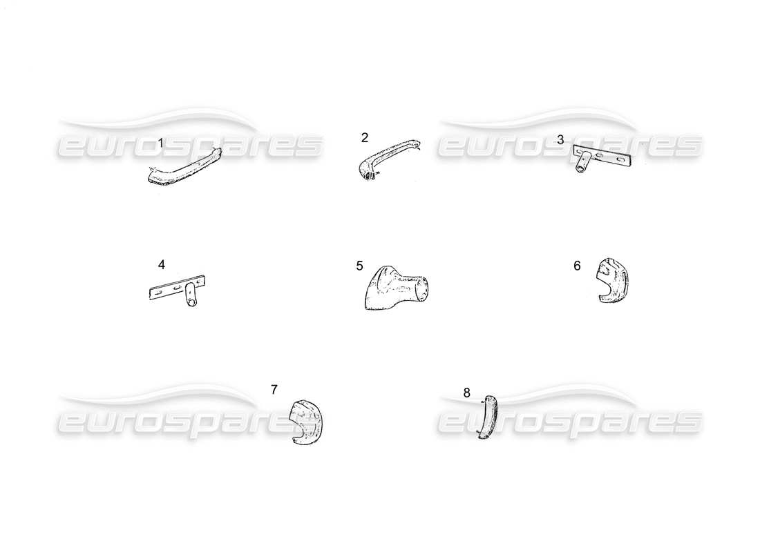 ferrari 250 gt (coachwork) bumper rear part diagram