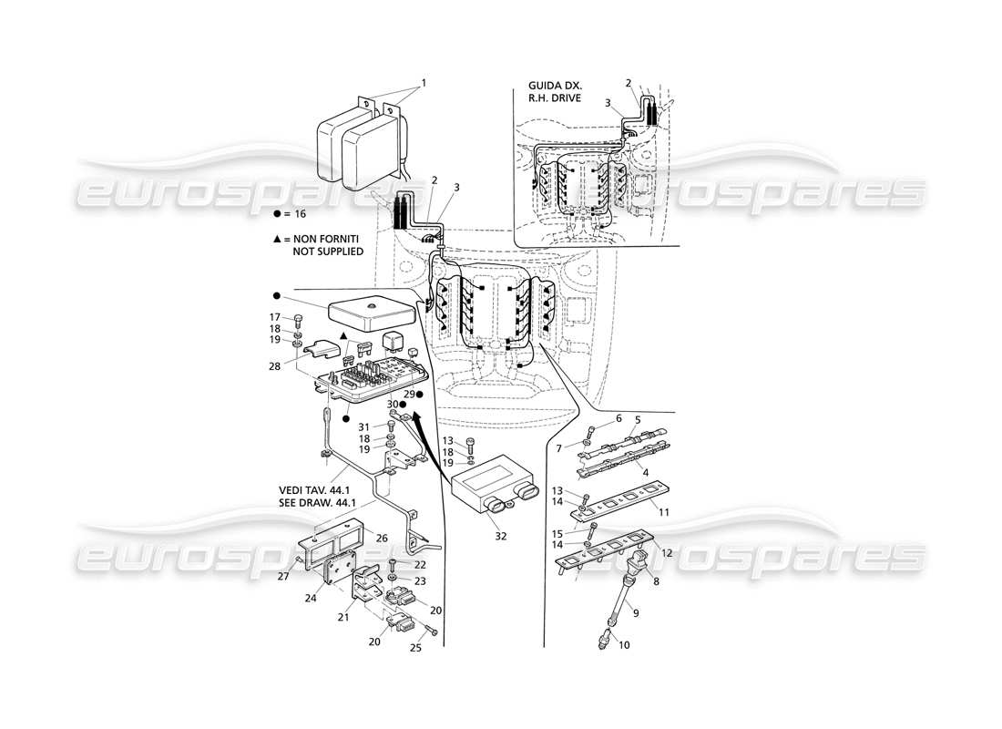 maserati qtp v8 evoluzione ignition system part diagram