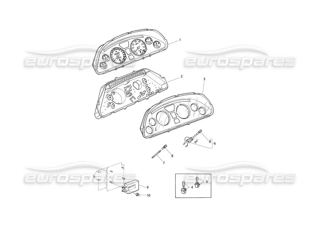 maserati qtp v8 evoluzione instrumentation part diagram