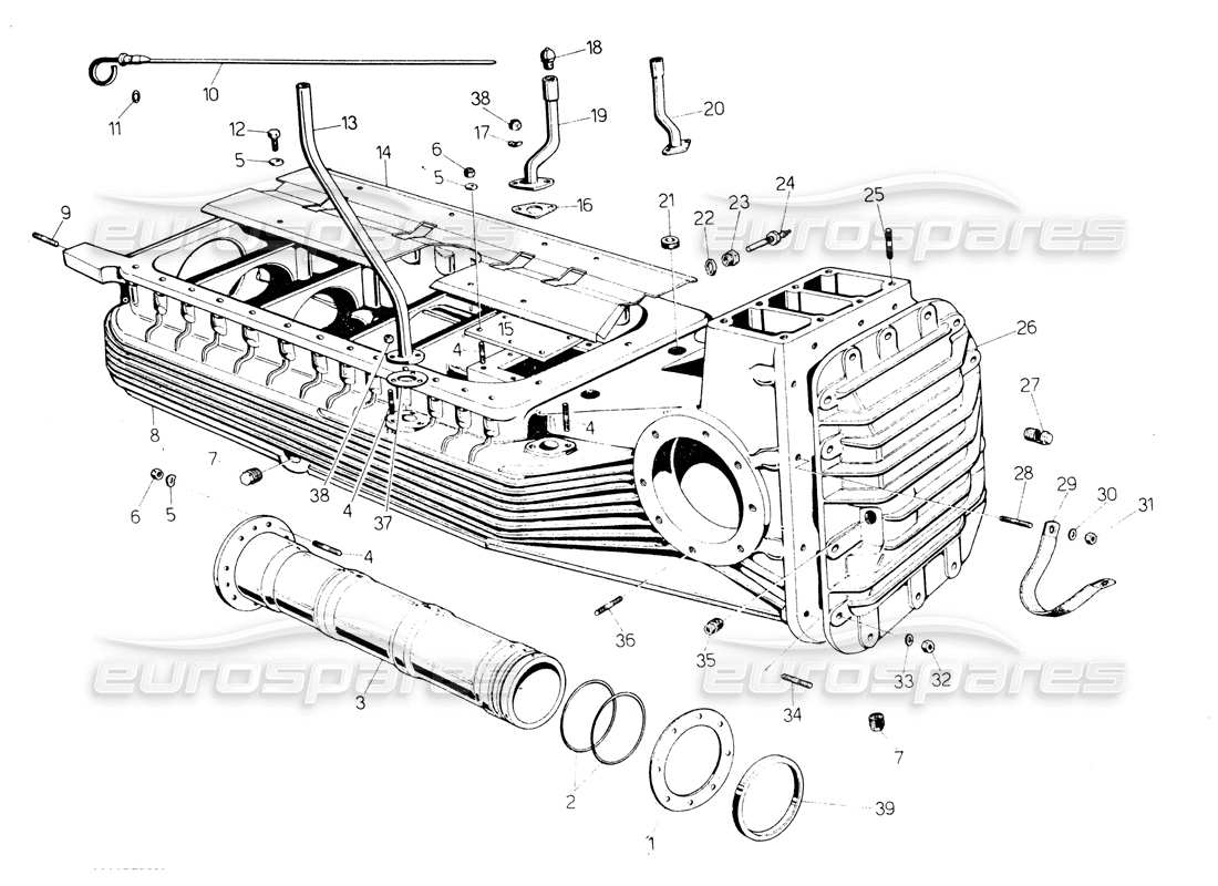 lamborghini countach lp400 sump part diagram