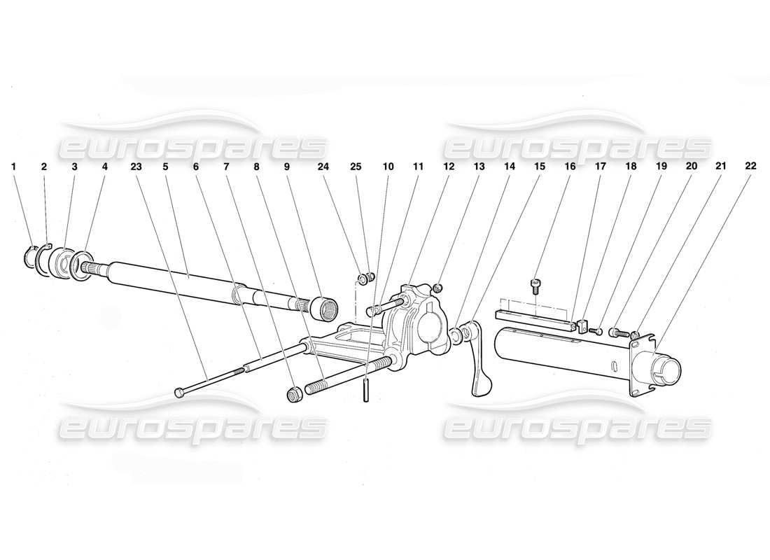 lamborghini diablo vt (1994) steering part diagram