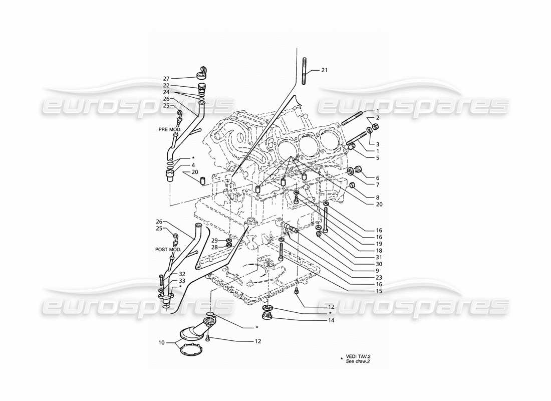 maserati ghibli 2.8 (abs) fastenings and block accessories part diagram