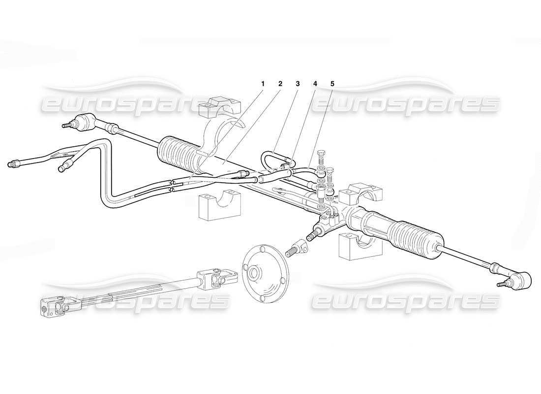 lamborghini diablo vt (1994) steering (valid for rh d. version - april 1994) part diagram