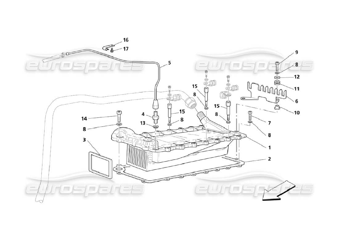 maserati qtp. (2006) 4.2 heat exchanger part diagram