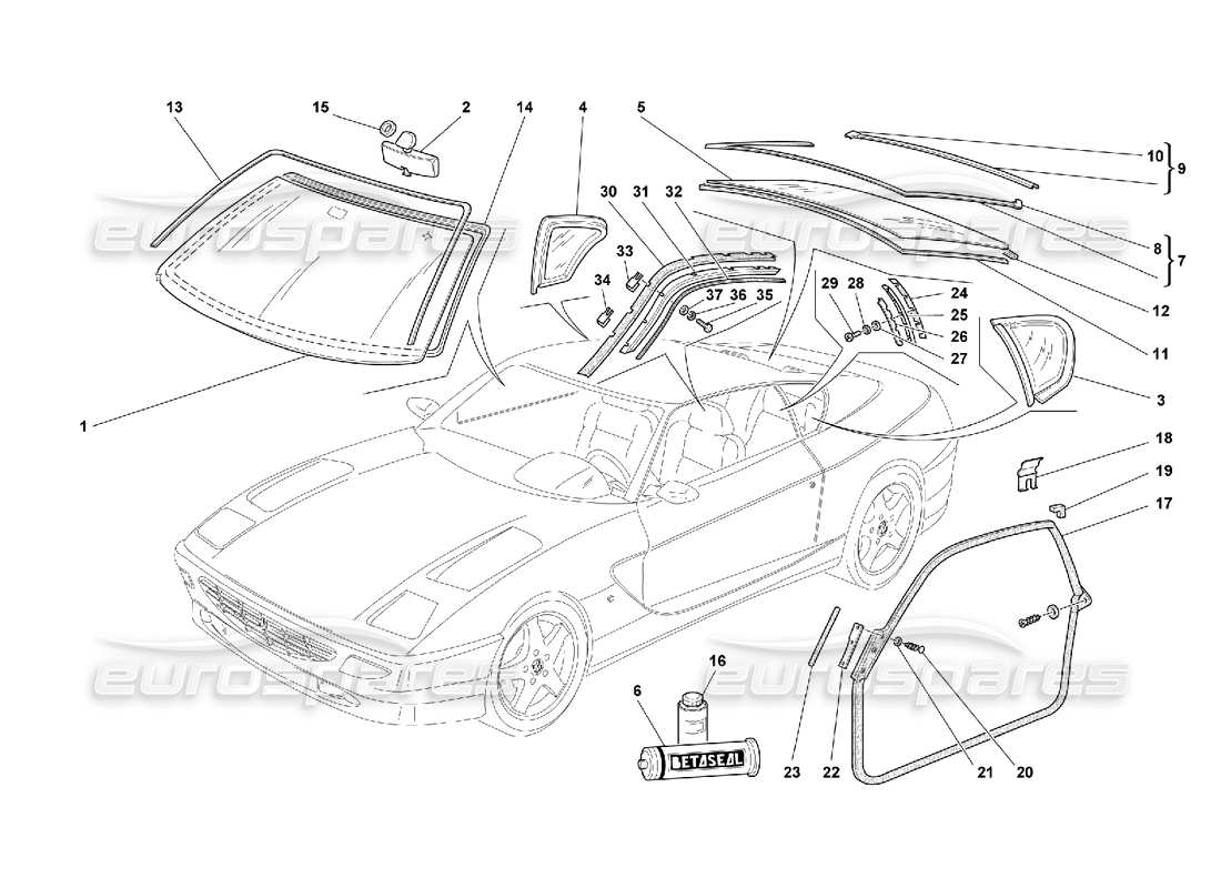 part diagram containing part number 65645200