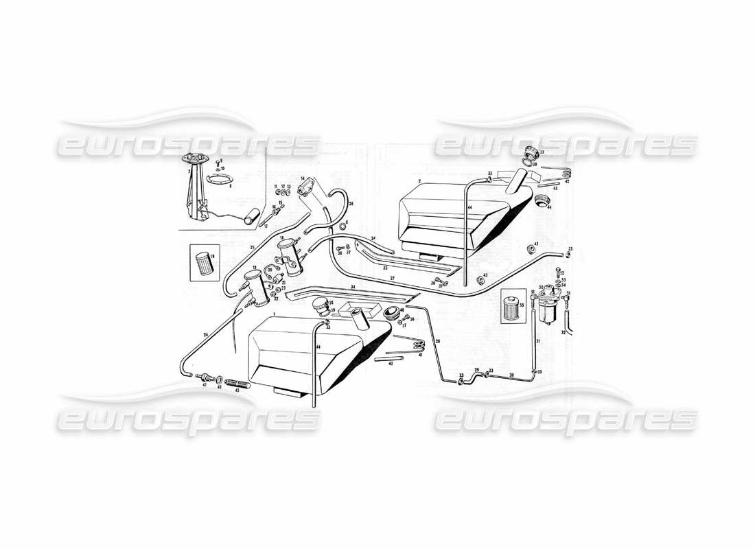 a part diagram from the maserati indy 4.2 parts catalogue