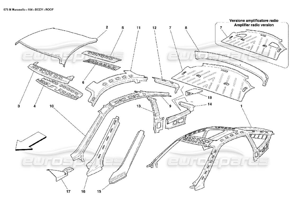 part diagram containing part number 67122600