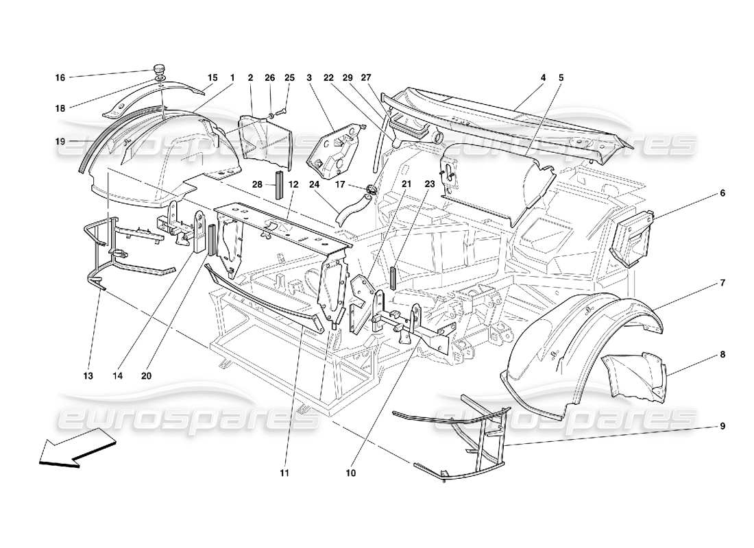 part diagram containing part number 65500700