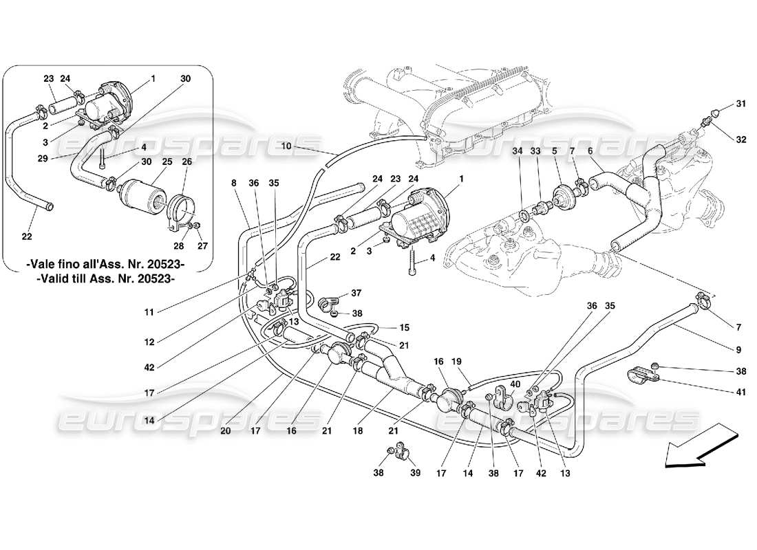 part diagram containing part number 65424800