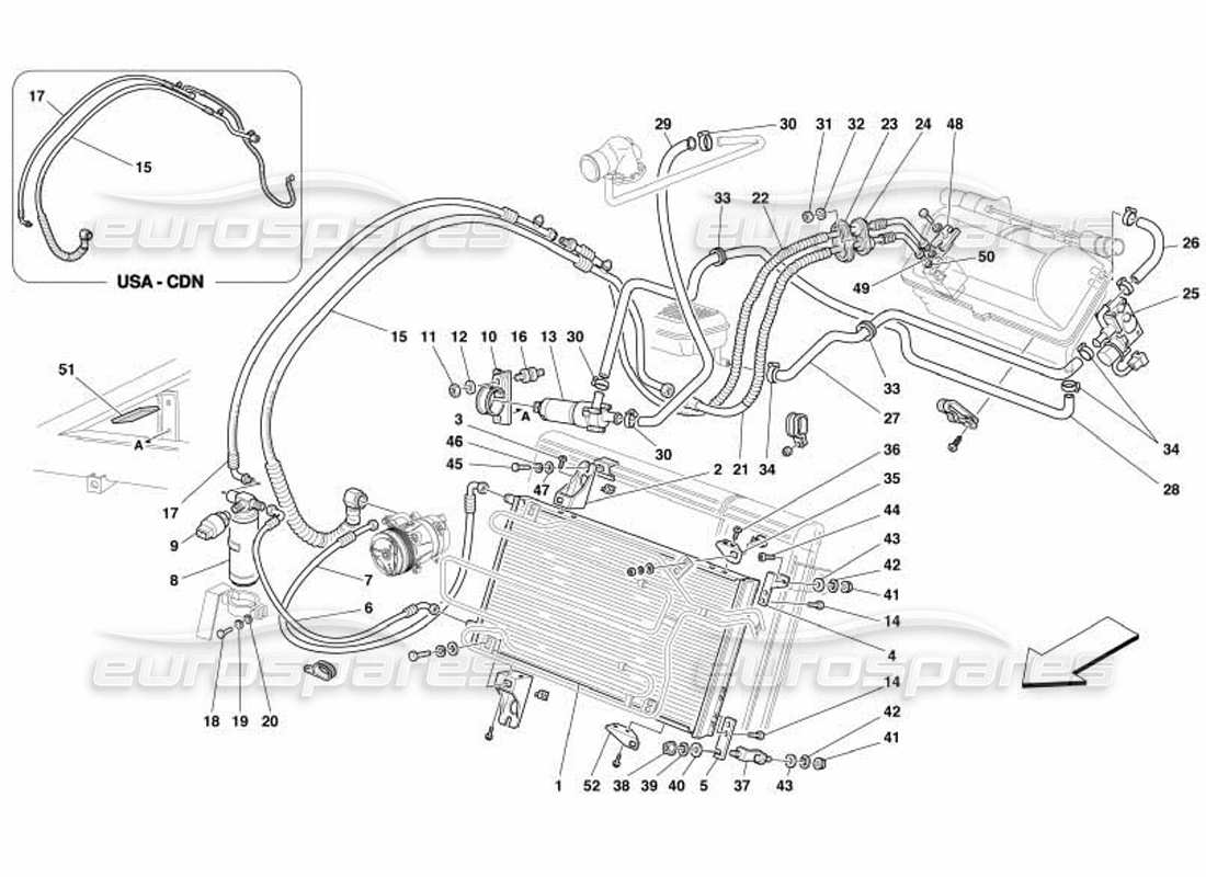 part diagram containing part number 65128200