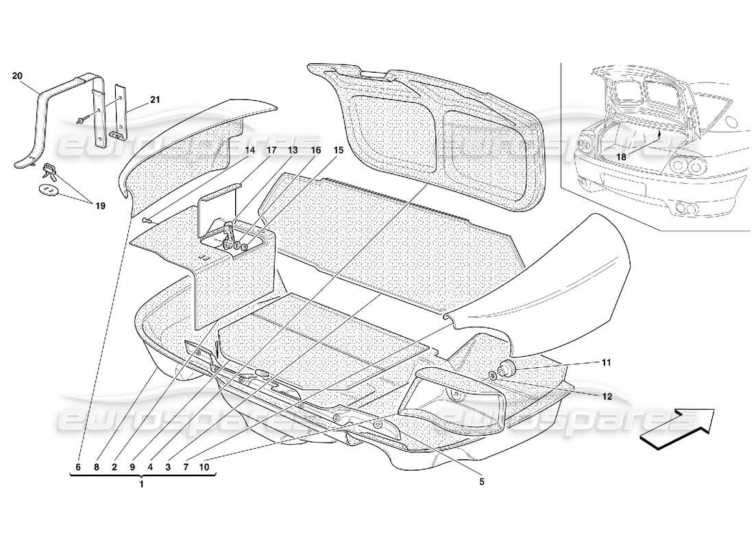 part diagram containing part number 638921..