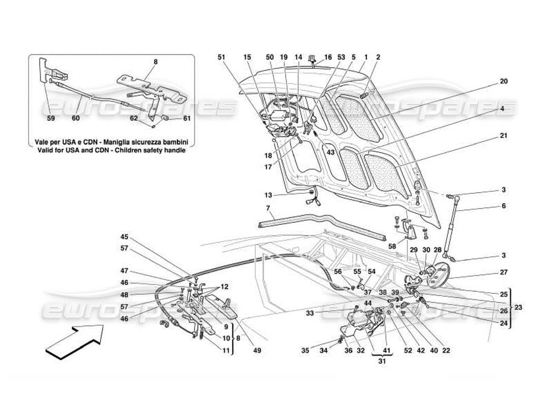 part diagram containing part number 66358000