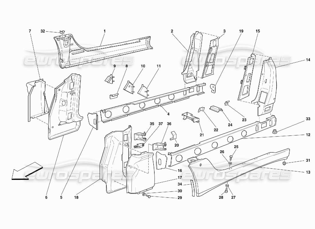 part diagram containing part number 63145500