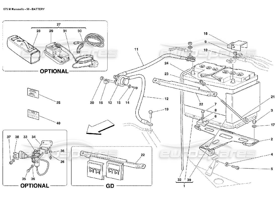 part diagram containing part number 62738200