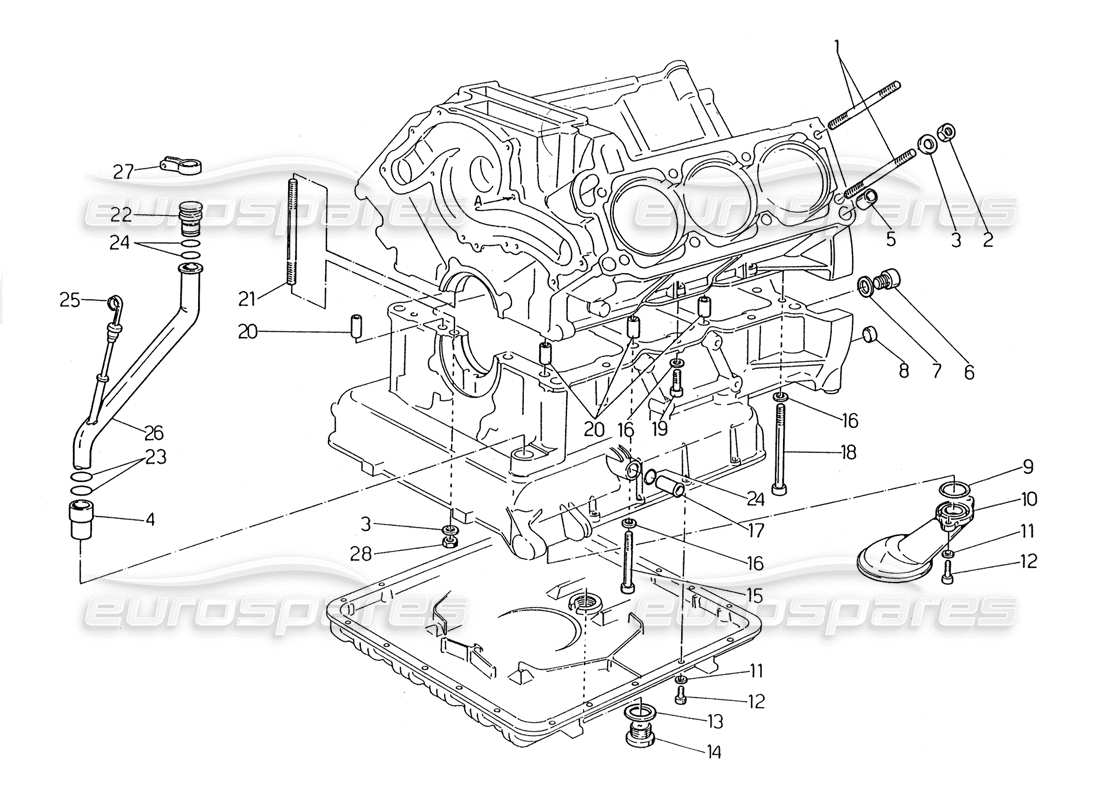 a part diagram from the maserati 2.24v parts catalogue