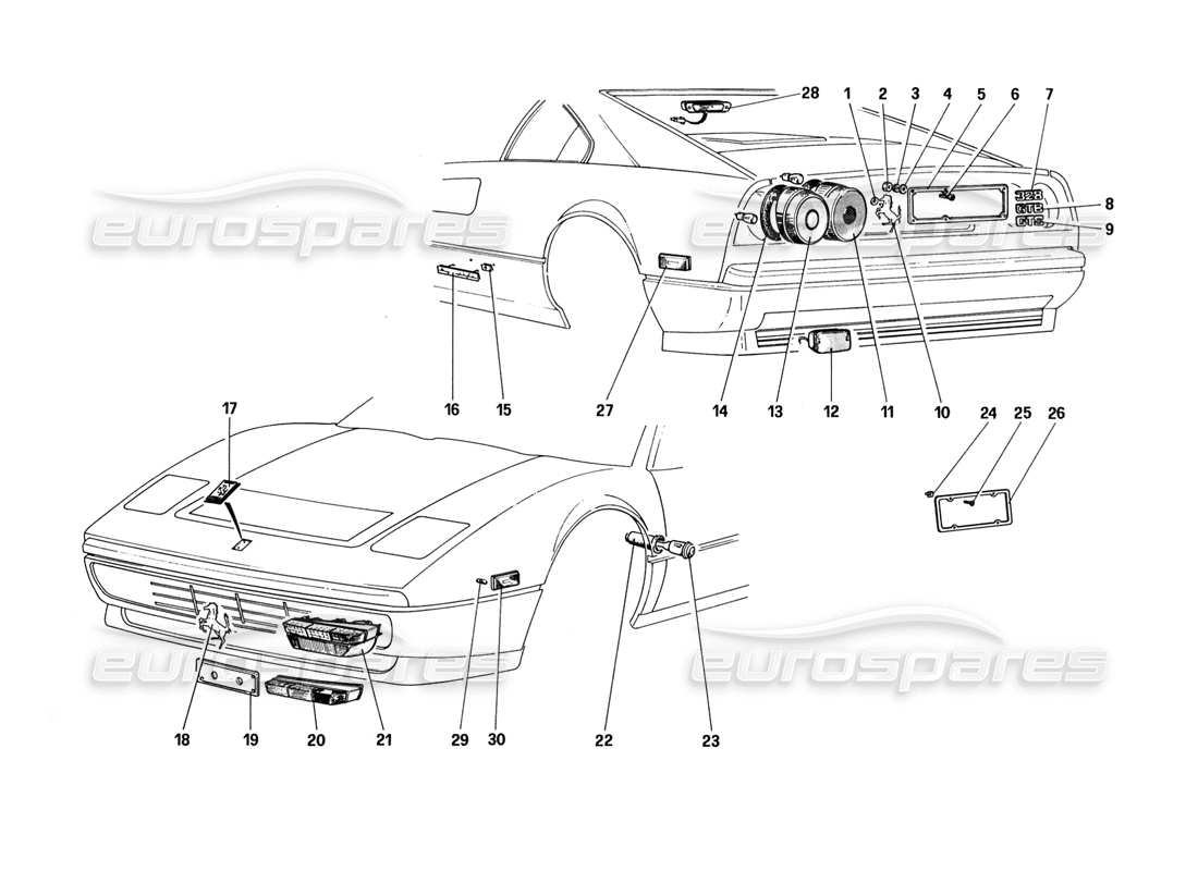 part diagram containing part number 61880300