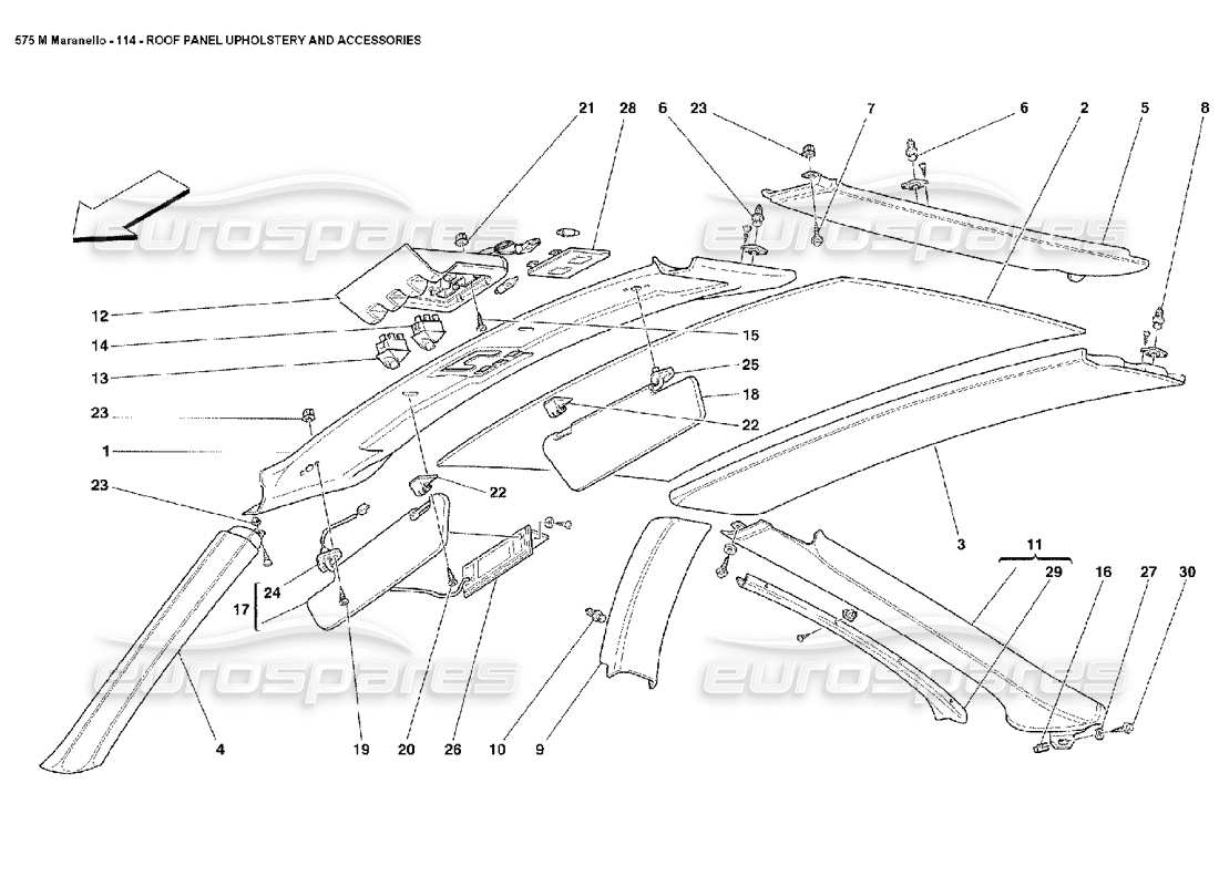 part diagram containing part number 664038..