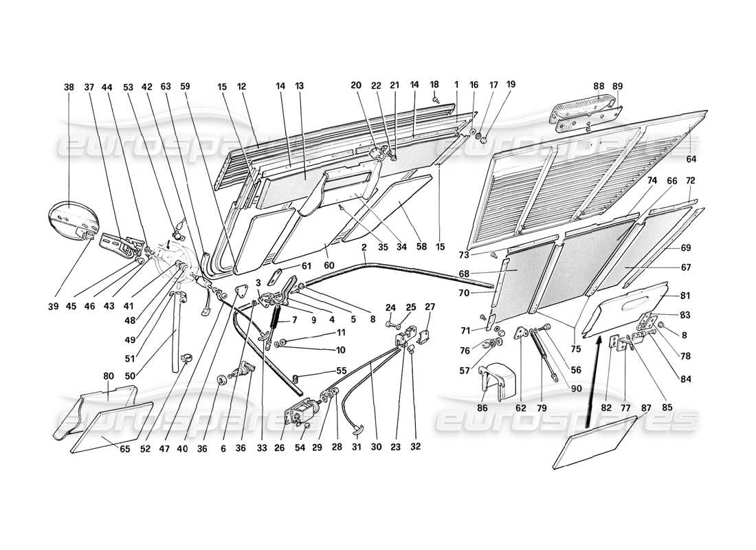 part diagram containing part number 60701600