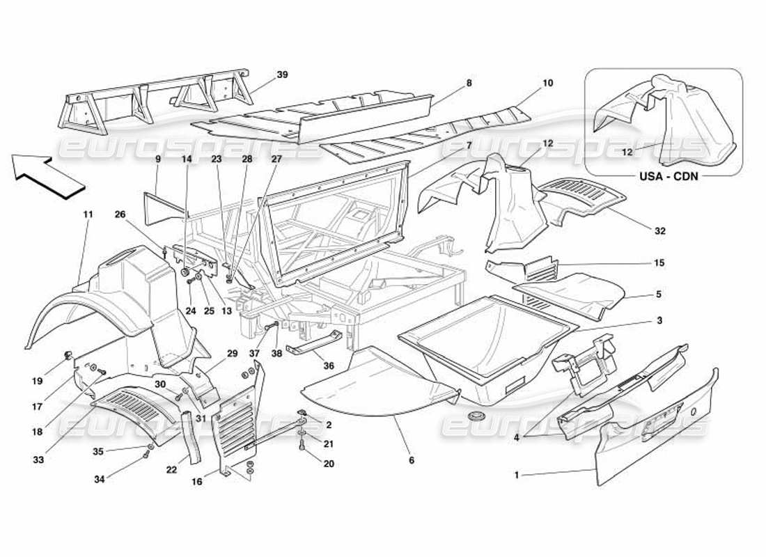 part diagram containing part number 64576100