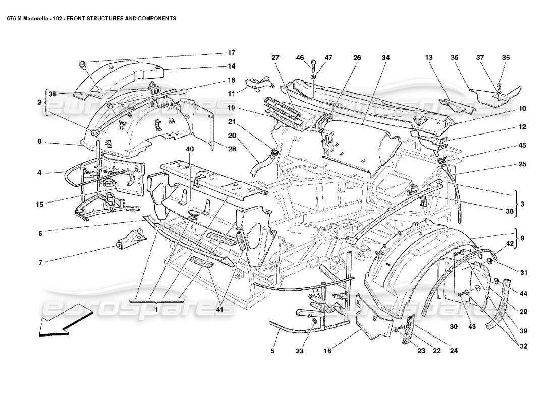 part diagram containing part number 66172800