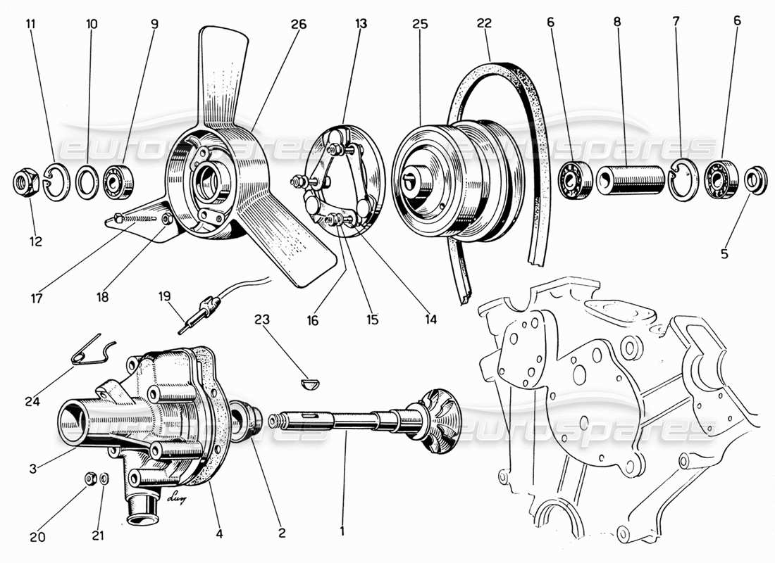 part diagram containing part number aa 35 i