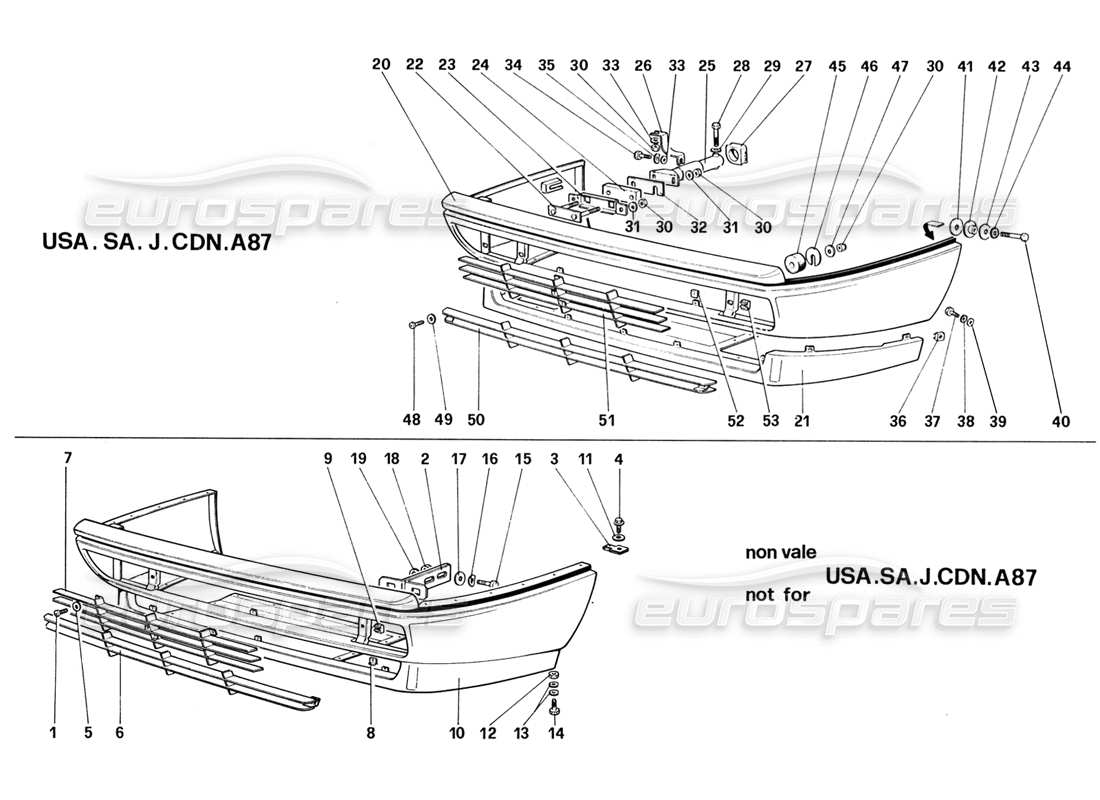 part diagram containing part number 61797300