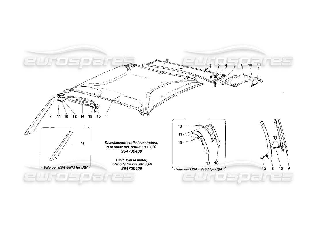 part diagram containing part number 61115100