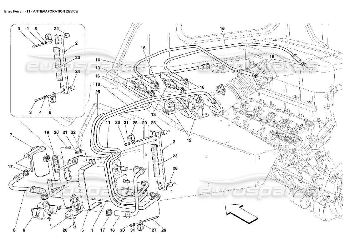 part diagram containing part number 185405