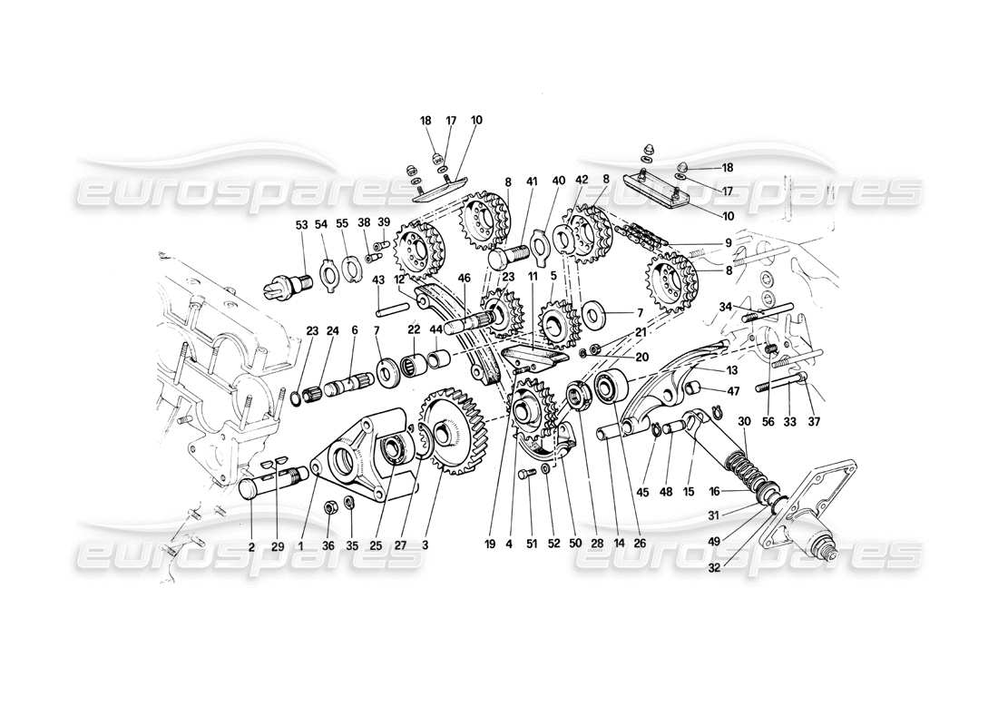 a part diagram from the ferrari 412 (mechanical) parts catalogue