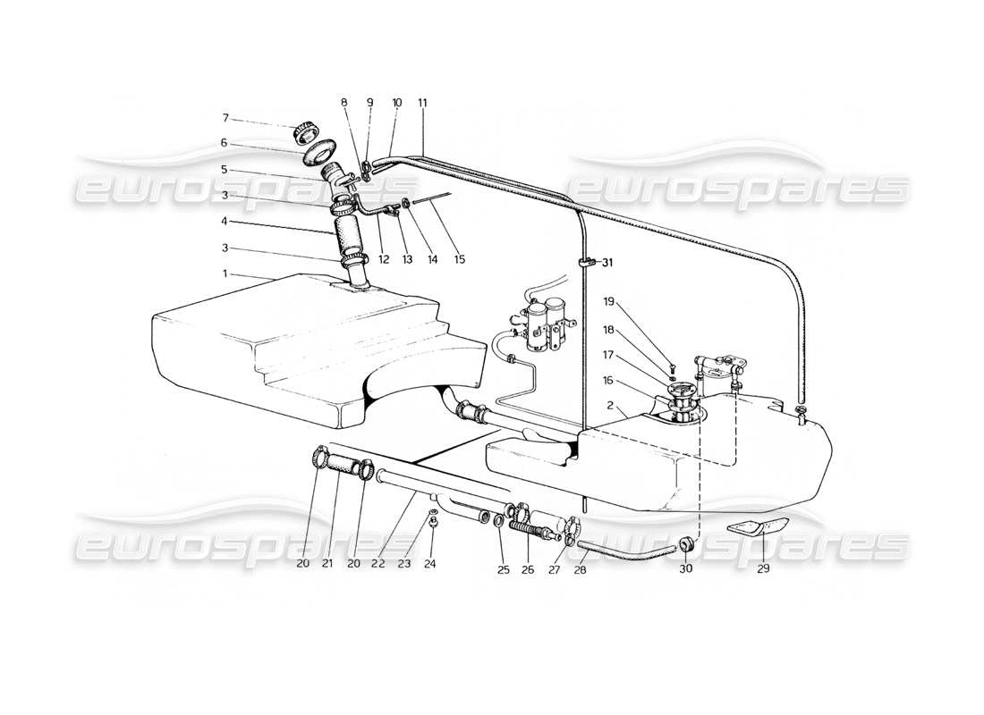 a part diagram from the ferrari 400 parts catalogue