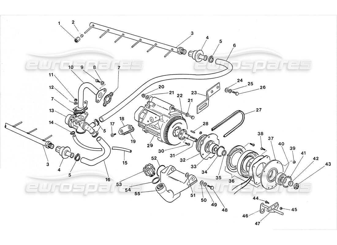 lamborghini lm002 (1988) air pollution hp part diagram