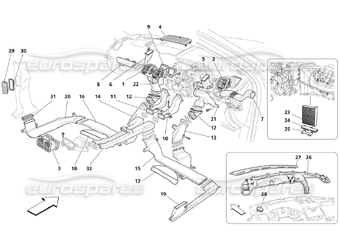 maserati qtp. (2006) 4.2 a.c. group: diffusion part diagram