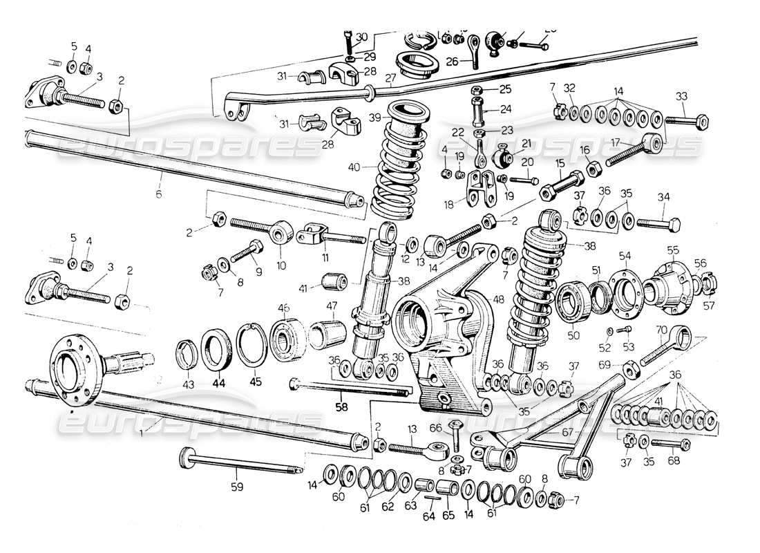 lamborghini countach lp400 rear suspension part diagram