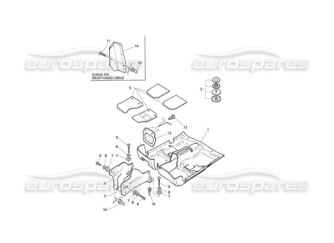 maserati qtp v8 evoluzione carpets part diagram