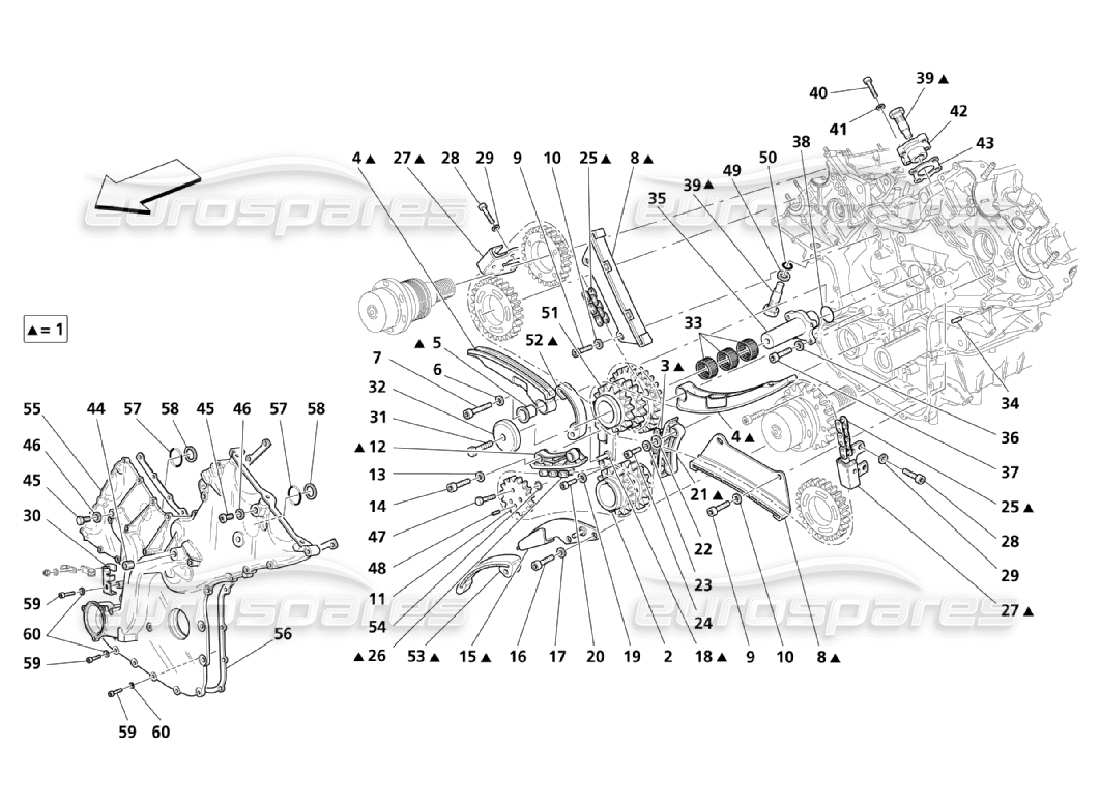 maserati qtp. (2006) 4.2 timing part diagram